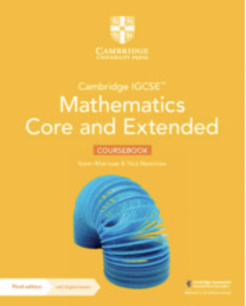 NEW Cambridge IGCSE™ Mathematics Core and Extended Coursebook with Digital version (2 years)